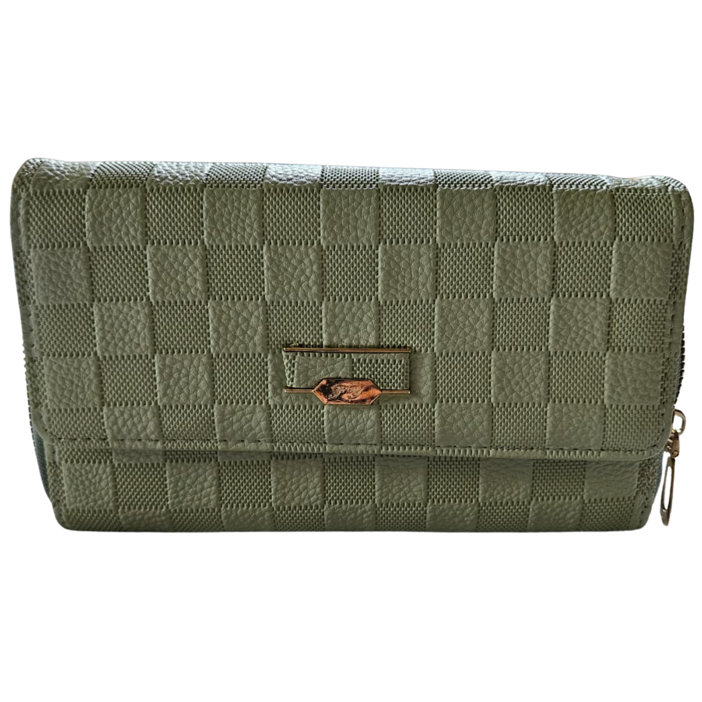 Elegant Checkered Wallet Sling