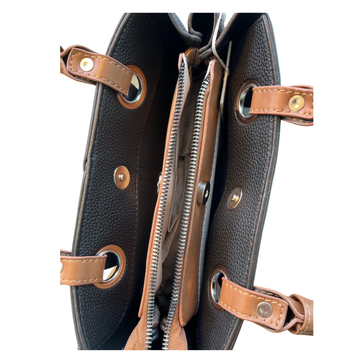 Dual Tone Premium Handbag with Sling