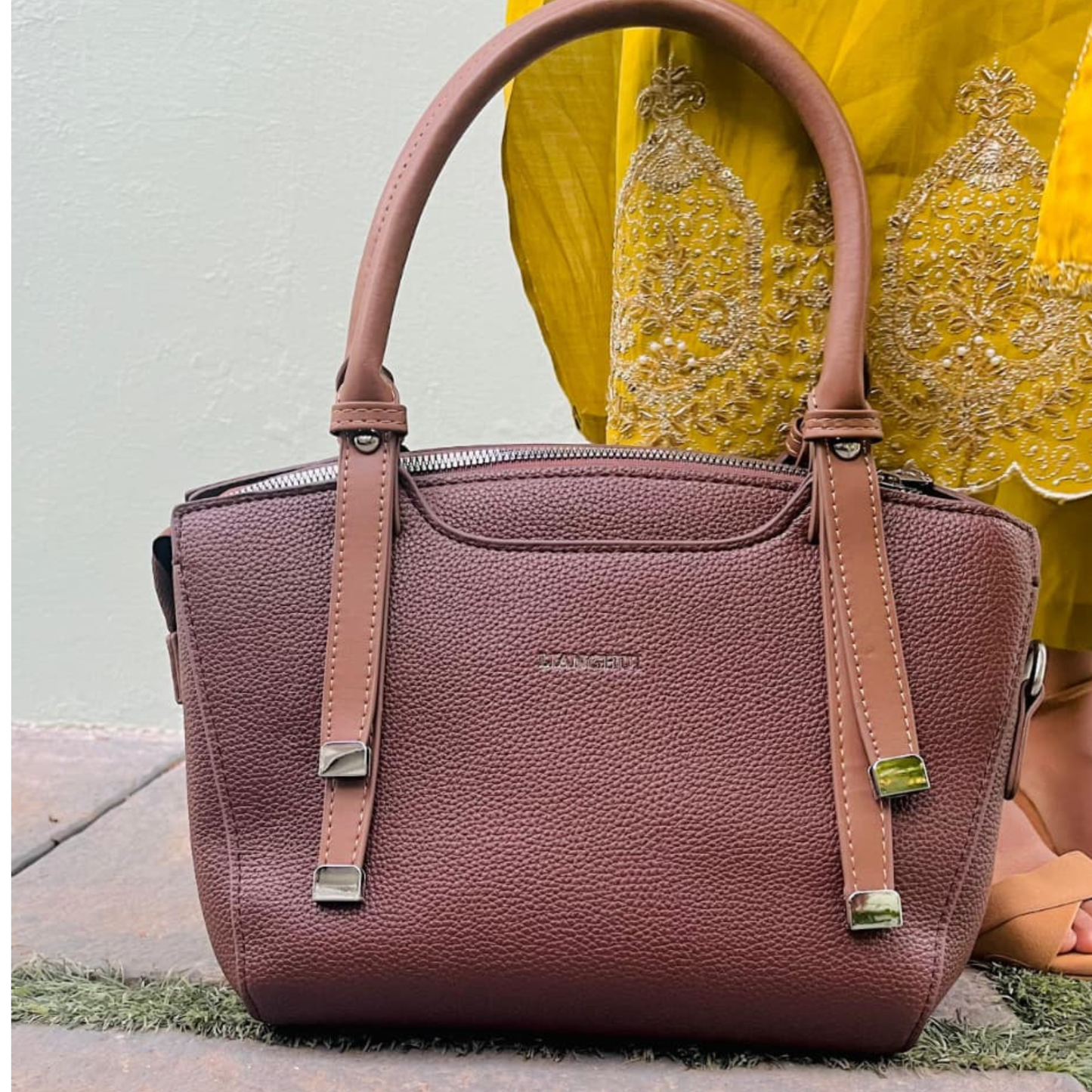 Classic Brown Handbag with Sling